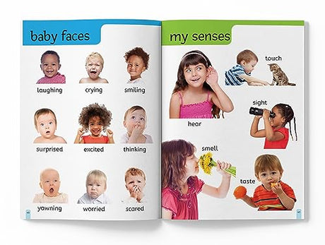 My First 1000 Words: Early Learning Picture Book to learn Alphabet, Numbers, Shapes and Colours, Transport, Birds and Animals, Professions, Opposite Words, Action Words, Parts of the body and Objects Around Us. - Retail Maharaj