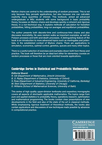 Markov Chains: 2 (Statistical & Probabilistic Mathematics Series No. 2) - Retail Maharaj