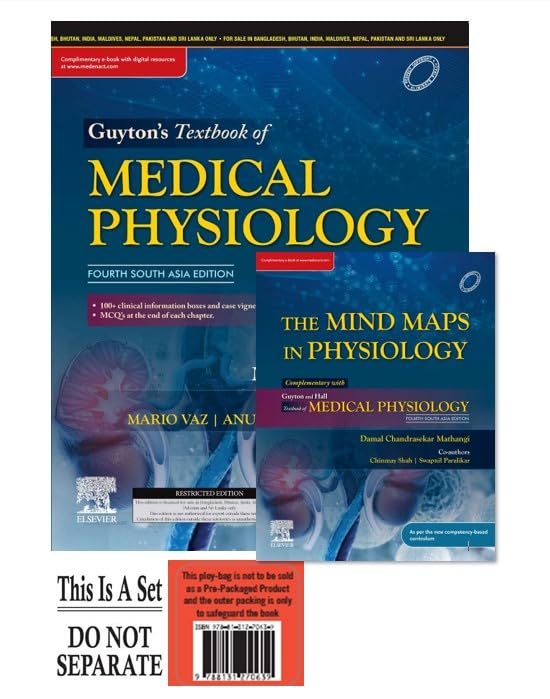 Guyton's Textbook of Medical Physiology, 4th SAE & The Mindmaps in Physiology, 1st ed. - SET - Retail Maharaj