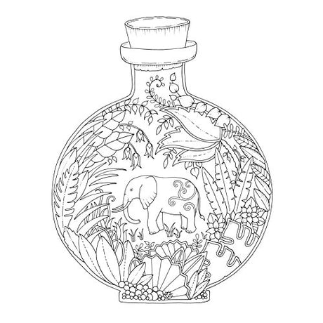 Magical Jungle: An Inky Expedition & Colouring Book - Retail Maharaj