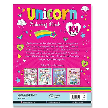 101 Unicorn Colouring Book: Fun Activity Colouring Book For Children - Retail Maharaj