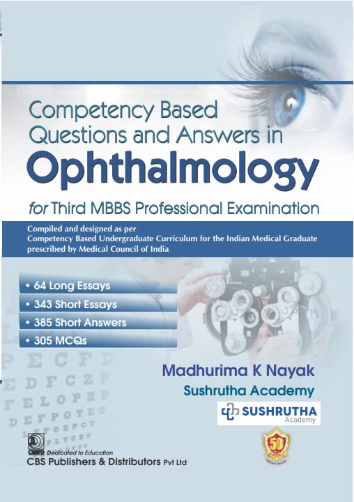 Competency Based Questions And Answers In Ophthalmology For Third Mbbs Professional Examination (Pb 2025) - Retail Maharaj