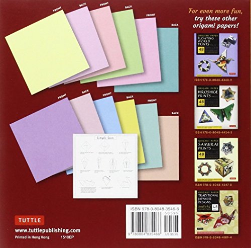 Origami Paper - Pastel Colors - 6 3/4" - - Retail Maharaj