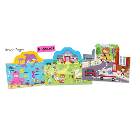Hello Friend My First Words Pop Up Fun Book With 5 Spreads - Retail Maharaj