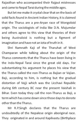 DEMYSTIFYING THE ORIGIN OF THARUS - Retail Maharaj