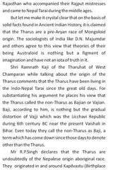 DEMYSTIFYING THE ORIGIN OF THARUS - Retail Maharaj