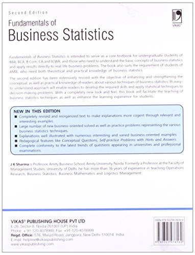 Fundamentals Of Business Statistics 2Nd Edition - Retail Maharaj