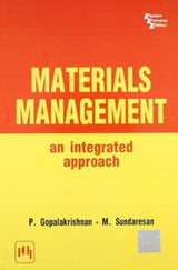 MATERIALS MANAGEMENT: AN INTEGRATED APPROACH 1ST EDITION - Retail Maharaj