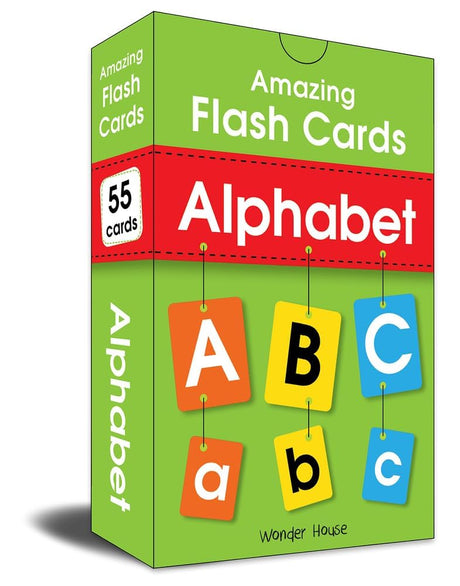 Amazing Flash Cards Alphabet: Early Development of Preschool Toddler (55 Cards) - Retail Maharaj