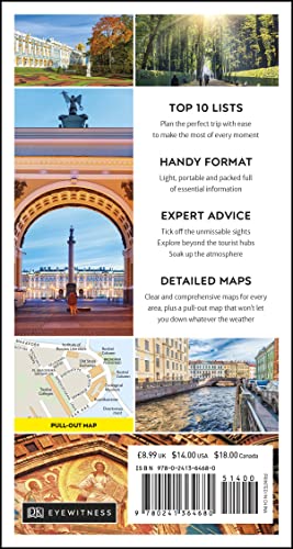 DK Eyewitness Top 10 St Petersburg (Pocket Travel Guide) - Retail Maharaj