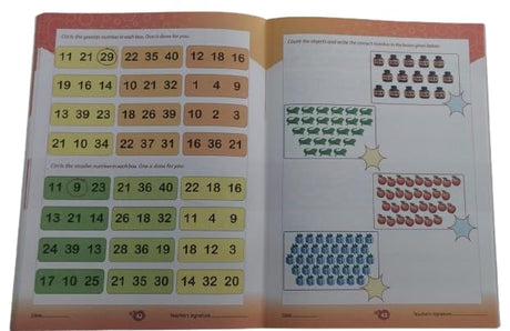 NUMBER WRITING BOOK 1 TO 50 AND 1 TO 100 FOR PREPRIMARY SCHOOL CHILDREN - Retail Maharaj