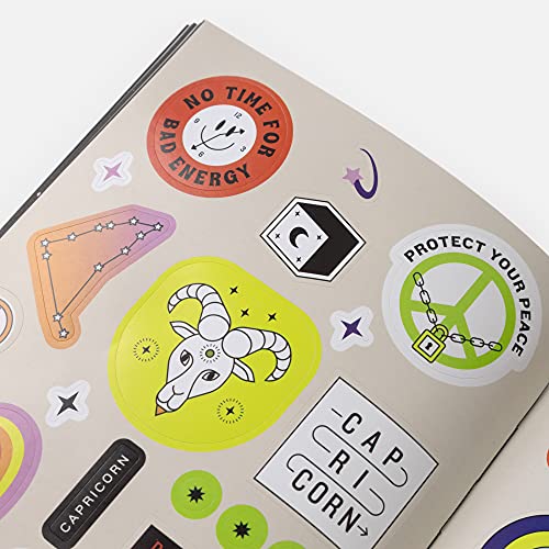 Stickerology: 928 Astrology Stickers from Aries to Pisces: Stickers for Journals, Water Bottles, Laptops, Planners, and More - Retail Maharaj