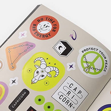 Stickerology: 928 Astrology Stickers from Aries to Pisces: Stickers for Journals, Water Bottles, Laptops, Planners, and More - Retail Maharaj