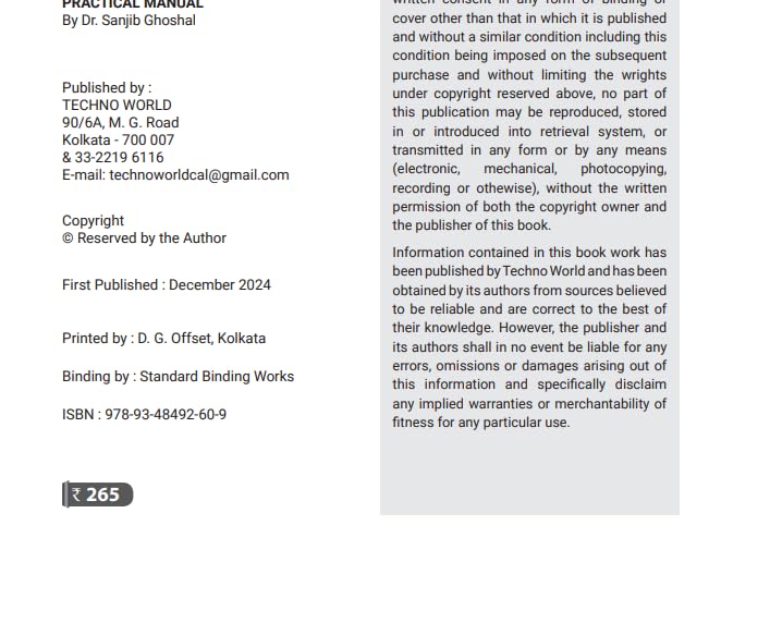 ZOOLOGY PRACTICAL MANUAL (3RD & 4TH SEMESTER) - Retail Maharaj