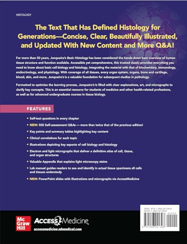 JUNQUIRA'S BASIC HISTOLOGY TEXT & ATLAS 17E (IE) - Retail Maharaj