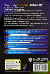 Cambridge School Dictionary for Secondary School Learners| Idea l for Learners in CBSE, ICSE and International Schools - Retail Maharaj