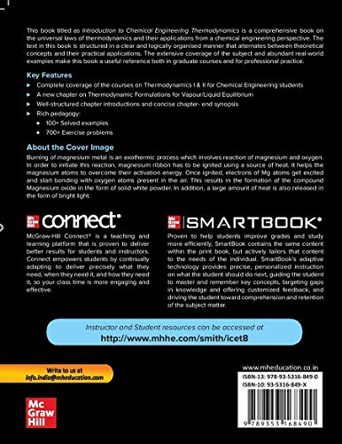 INTRODUCTION TO CHEMICAL ENGINEERING THERMODYNAMICS (SIE), 8TH EDITION - Retail Maharaj
