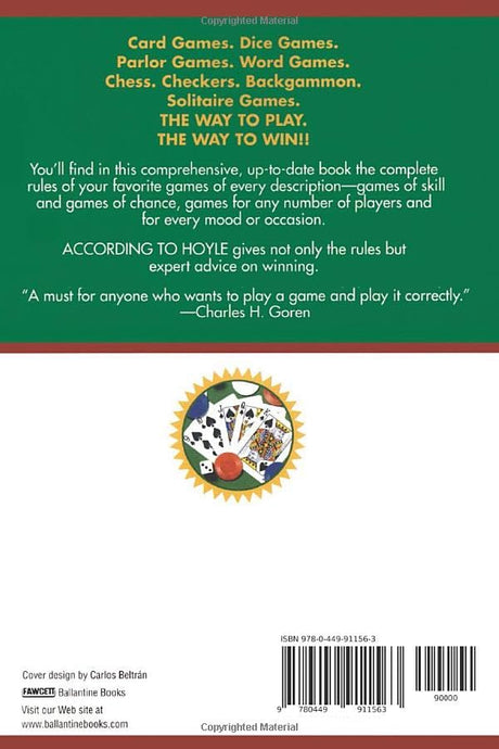 According to Hoyle: Official Rules of More Than 200 Popular Games of Skill and Chance With Expert Advice on Winning Play - Retail Maharaj