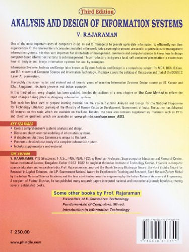 ANALYSIS & DESIGN OF INFORMATION SYSTEM 3ED (PB) - Retail Maharaj