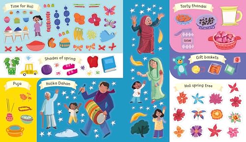 Happy Holi Sticker Activity Book: With over 400 stickers - Retail Maharaj