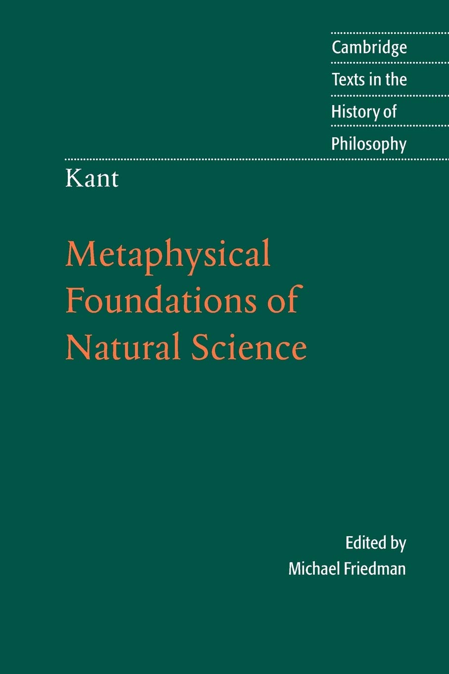 Metaphysical Foundations of Natural Science - Retail Maharaj