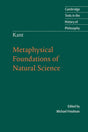 Metaphysical Foundations of Natural Science - Retail Maharaj