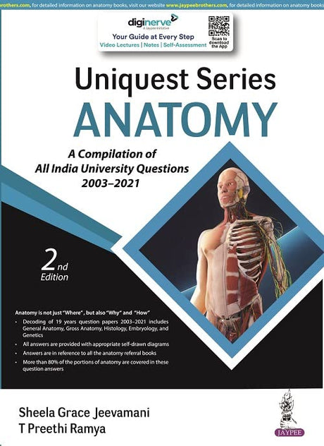 UNIQUEST SERIES ANATOMY (A COMPILATION OF ALL INDIA UNIVERSTIY QUESTIONS 2003-2021) - Retail Maharaj