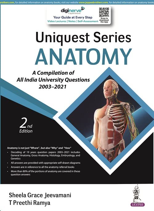 UNIQUEST SERIES ANATOMY (A COMPILATION OF ALL INDIA UNIVERSTIY QUESTIONS 2003-2021) - Retail Maharaj