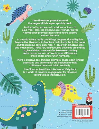 DINOSAUR BEST FRIENDS FOREVER ACTIVITY BOOK - Retail Maharaj