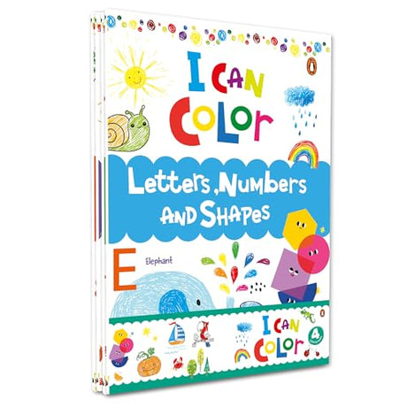 I Can Color Pack: Set of 4 Fun & Easy Coloring Books for Toddlers and Preschool Kids | Boost Creativity, Motor Skills & Learning | Perfect Gift for ... Early Learning Series] (I Can Color Series) - Retail Maharaj