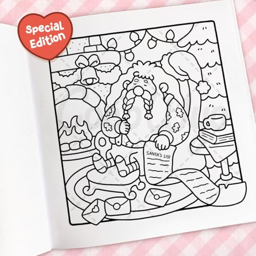 Cozy Christmas: The Cute and Relaxing Festive Colouring Book for Kids and Adults (Coco Wyo) - Retail Maharaj