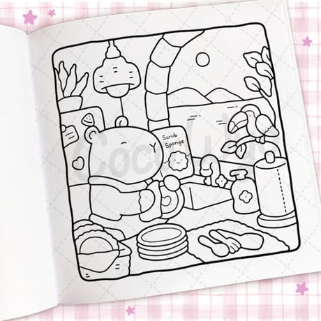 Cozy Days: A cute and comfy colouring book (Coco Wyo) - Retail Maharaj