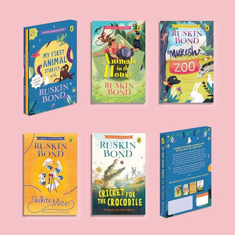 My First Animal Stories: Ruskin Bond Boxset (Set of 4) | Fun, Adventurous Animal-themed Humorous Tales | Perfect for Bedtime Reading and Classroom Storytelling | Ages 7+ - Retail Maharaj