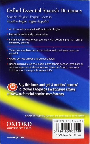 OXFORD ESSENTIAL SPANISH DICTIONARY 1E: PB - Retail Maharaj