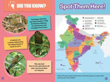 INDIA’S MOST ENDANGERED ANIMALS : Wild About India - Engaging Book for Kids (Ages 5-15) - Fun Facts, Trivia Questions and Answers to Teach Your Children about the Animal Kingdom - Retail Maharaj