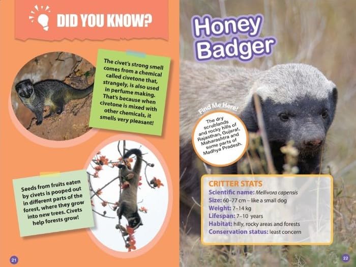 INDIA’S STINKIEST (AND SMELLIEST) ANIMALS : Wild About India - Engaging Book for Kids (Ages 5-15) - Fun Facts, Trivia Questions and Answers to Teach Your Children about the Animal Kingdom - Retail Maharaj