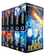 The Heroes of Olympus by Rick Riordan The Complete 5 Books Collection Set (Lost Hero, Son of Neptune, Mark of Athena, House of Hades) - Retail Maharaj