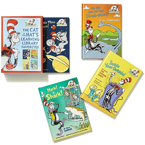 The Cat in the Hat's Learning Library Favorites: There's No Place Like Space!; Oh Say Can You Say Di-no-saur?; Inside Your Outside!; Hark! A Shark! - Retail Maharaj