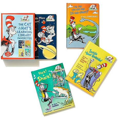 The Cat in the Hat's Learning Library Favorites: There's No Place Like Space!; Oh Say Can You Say Di-no-saur?; Inside Your Outside!; Hark! A Shark! - Retail Maharaj