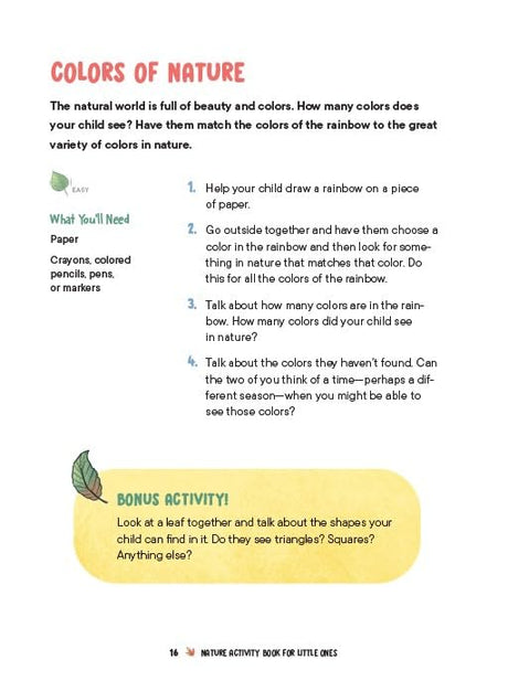 Nature Activity Book for Little Ones: 100+ Activities for Everyday Outdoor Fun - Retail Maharaj