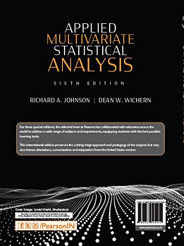 Pearson Applied Multivariate Statistical Analysis 6e - Retail Maharaj