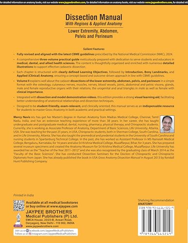 Dissection Manual With Regions & Applied Anatomy Lower Extremity, Abdomen, Pelvis And Perineum (Vol.2) - Retail Maharaj