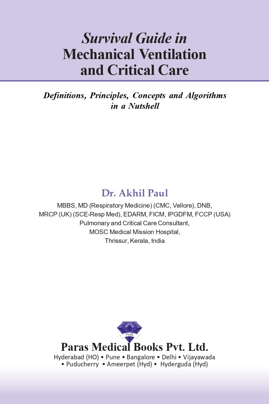 Survival Guide in Mechanical Ventilation and Critical Care 1st/2024 - Retail Maharaj