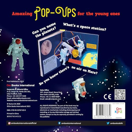 Pop Up Space Book for Children: 3D Interactive Space Adventure Book for Kids | Fun Learning Planets, Stars, Rockets & Fun Facts | Pop Up Guide to the ... Solar System; 3+ Ages (Pop-ups board books) - Retail Maharaj