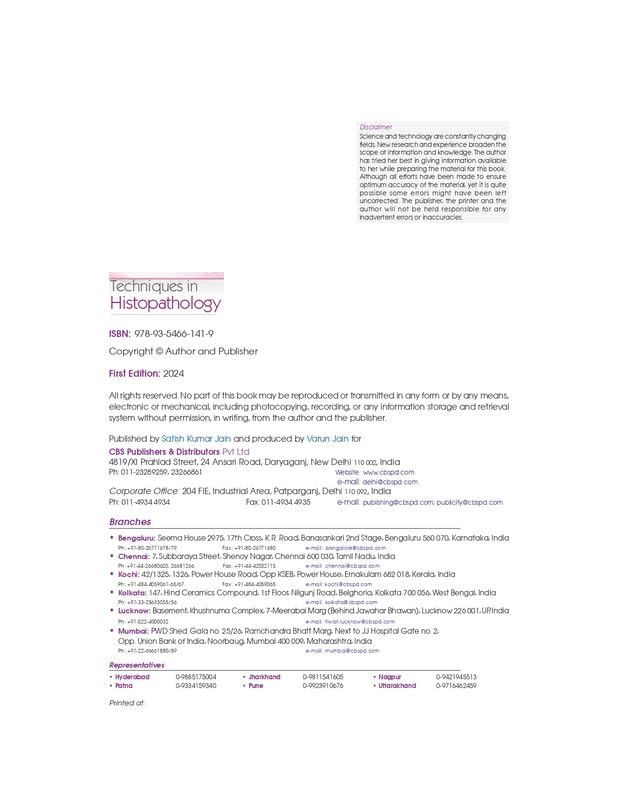 Techniques in Histopathology - Retail Maharaj