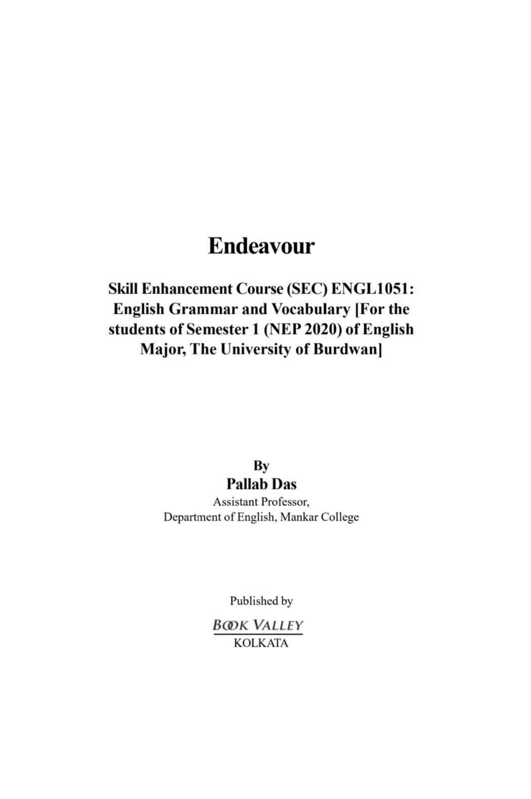 Endeavour (English Version)