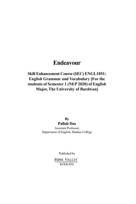 Endeavour (English Version) - Retail Maharaj
