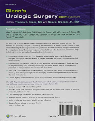 Glenns Urologic Surgery 8ed (Hb 2016) - Retail Maharaj