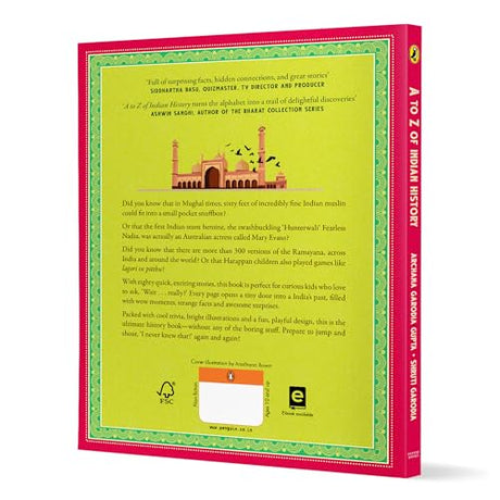 A-Z of Indian History: 80 Fun Stories from Ancient India to Independence: 80 Fun Stories from Ancient India to Independence | Cool Trivia, Bright Full-Coloured Illustrations | Ages 10+ - Retail Maharaj