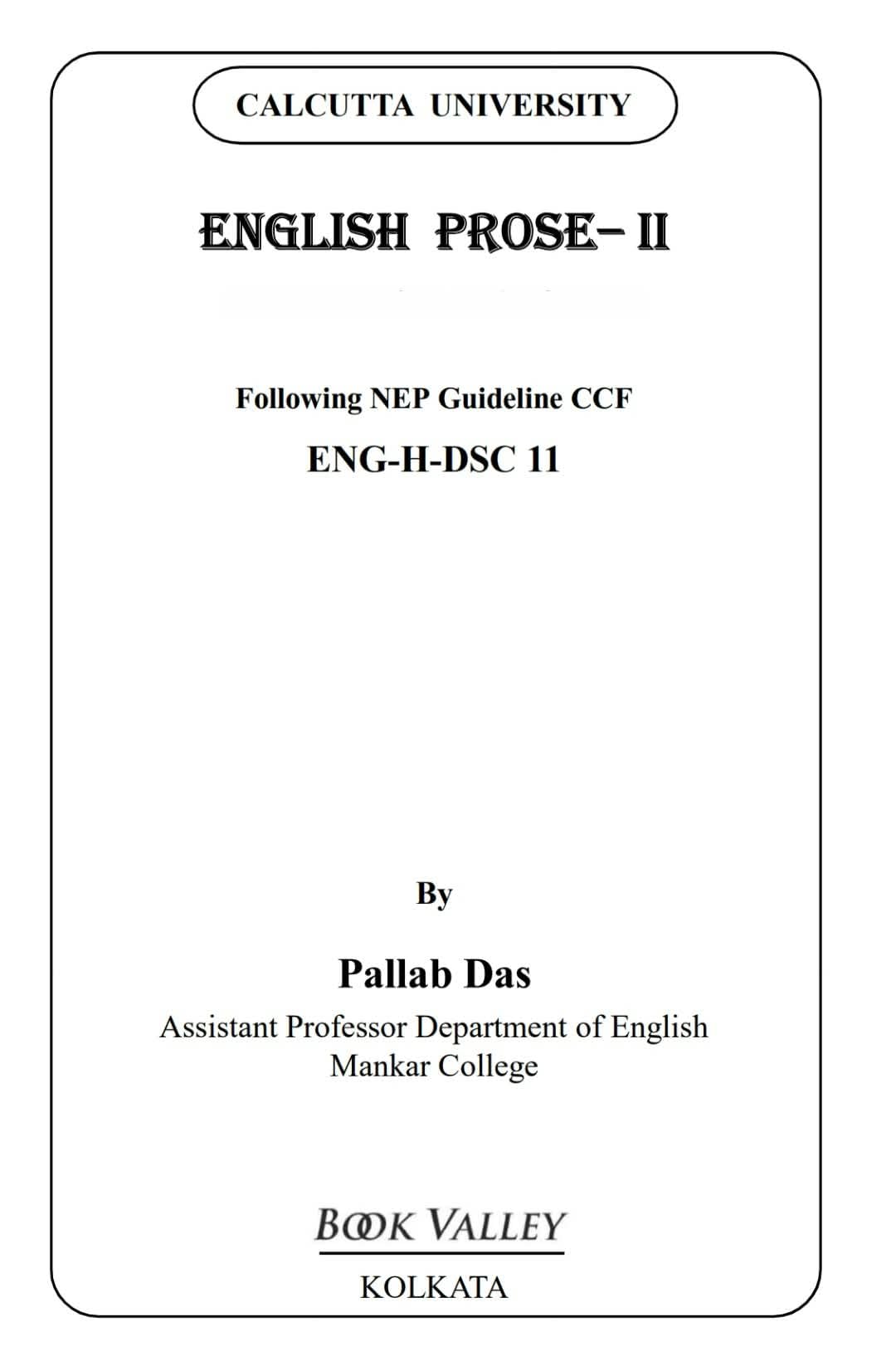 English Prose 2: Victorian to Modern – DSC 11, Semester V (English Version)